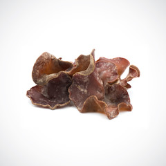 black fungus fresh on the white background