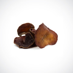 black fungus fresh on the white background