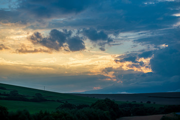 Obraz premium dramatic clouds over tatra mountains in slovakia