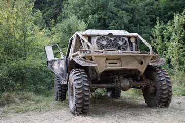 jeep in desert