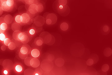 Abstract red background with bokeh, bokeh background, sparkle bokeh background