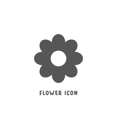Flower icon simple flat style vector illustration.