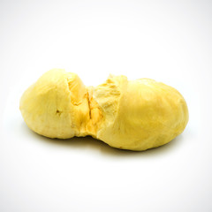 durian fruit on the White Blackground