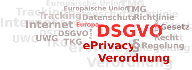 DSGVO Datenschutzverordnung Textwolke