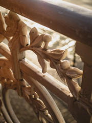 Famous handrail of La Concha in San Sebastian