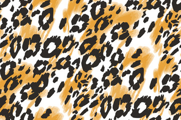 Animal texture seamless background pattern. Fashion print, textile design. Cute pattern. Vector.