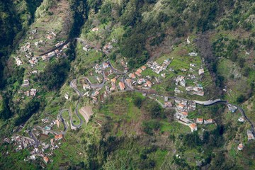 Spektakulärer Panoramablick auf das Nonnental auf Madeira