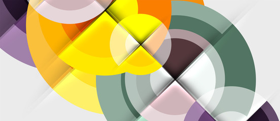 Obraz premium Geometric design abstract background - circles