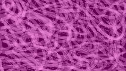 Bright purple background with chaotic neon lines. Horizontal abstract background.