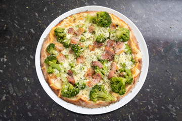 Delicious ready-to-eat pizzas