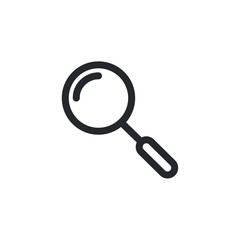 Search icon vector. flat icon magnifying glass symbol