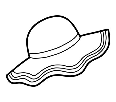 Coloring book, cartoon headwear, Capeline hat