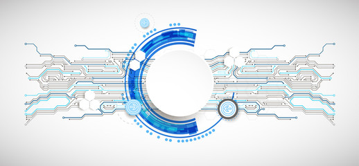 Abstract technology circuit board. Communication concept.