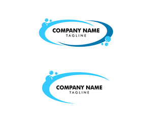 Set of Water bubbles logo template vector icon