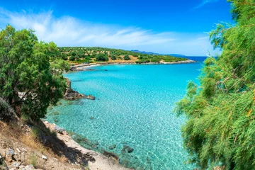 Foto op Plexiglas Tropical beach of Voulisma beach, Istron, Crete, Greece. © gatsi