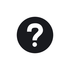 Question Mark icon, Help Sign Symbol Vector Logo Template