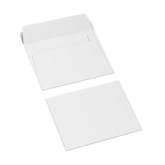 Blank paper envelope mockup