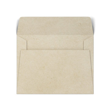 Blank paper envelope mockup