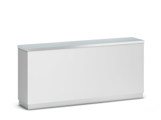 Blank counter stand mockup