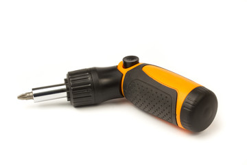 folding screwdriver set with different nozzles