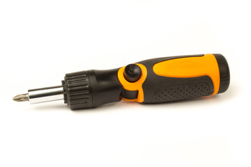 folding screwdriver set with different nozzles