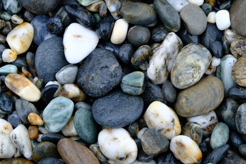 Beautiful stone pattern background on the beach, Taiwan
