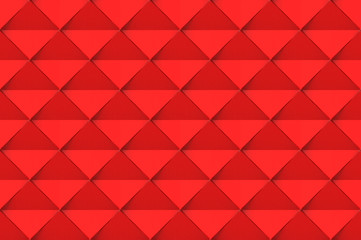 3d rendering. modern seamless red square grid art tile pattern design wall texture background.