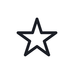 Star icon. Flat icon star symbol Vector Logo Template