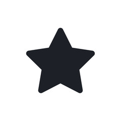 Star icon. Flat icon star symbol Vector Logo Template