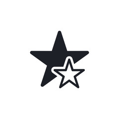Star icon. Flat icon star symbol Vector Logo Template
