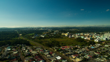 Obraz premium aerial view of the city