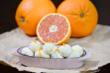 White Chocolate Truffles With Orange