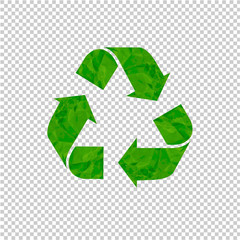 Obraz premium Recycle Sign Isolated transparent Background