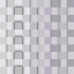 Abstract red geometric background from squares. Vector