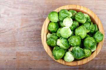 Brussels sprouts top view