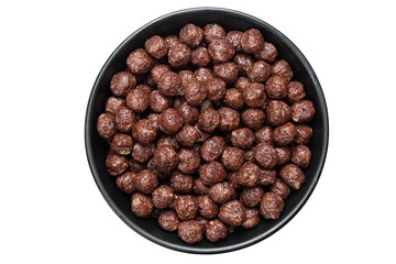 chocolate balls breakfast in a plate