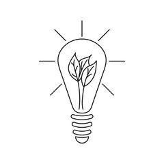 Bulb icon, idea icon, lighting design vector
