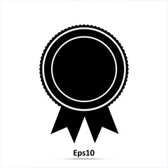 Medal Icon isolated on white background. Medal symbol for your web site design. Vector illustration, EPS10.