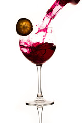 glass of red wine