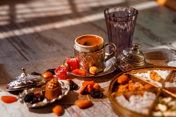Traditional Turkish coffee on Bayram