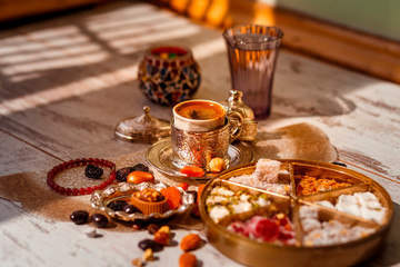 Traditional Turkish coffee on Bayram