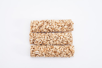 Wheat in sugar syrup on the white background