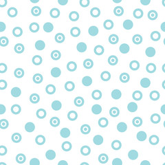 Polka dot background. Abstract round seamless pattern. Vector illustration.