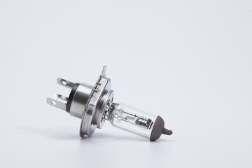 Car halogen bulb isolated on white 