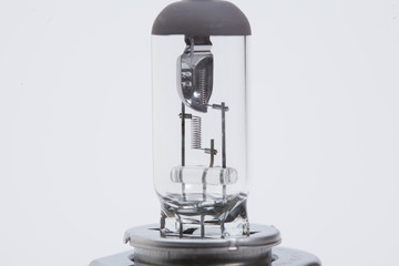 Car halogen bulb isolated on white 