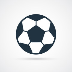 Soccer football ball colored Vector illustration