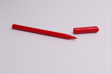 red felt pen-isolated