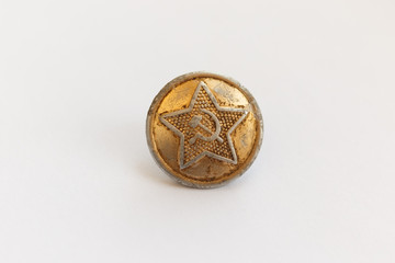 soviet military button-isolated