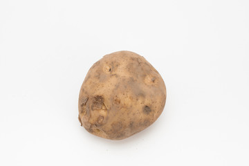 Over view of fresh raw potato 