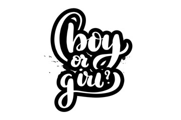 lettering boy or girl